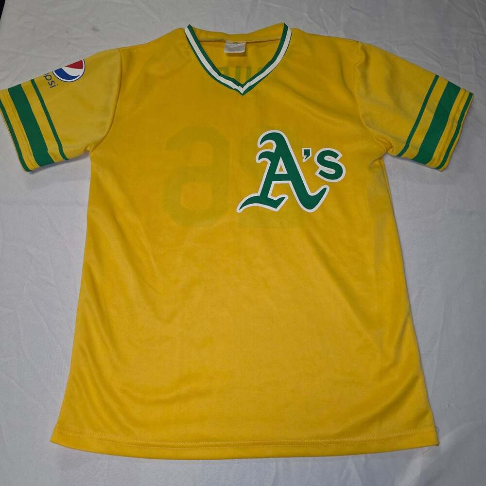 Oakland Athletics A's Joe Rudi #26 SGA Yellow Jersey adult large